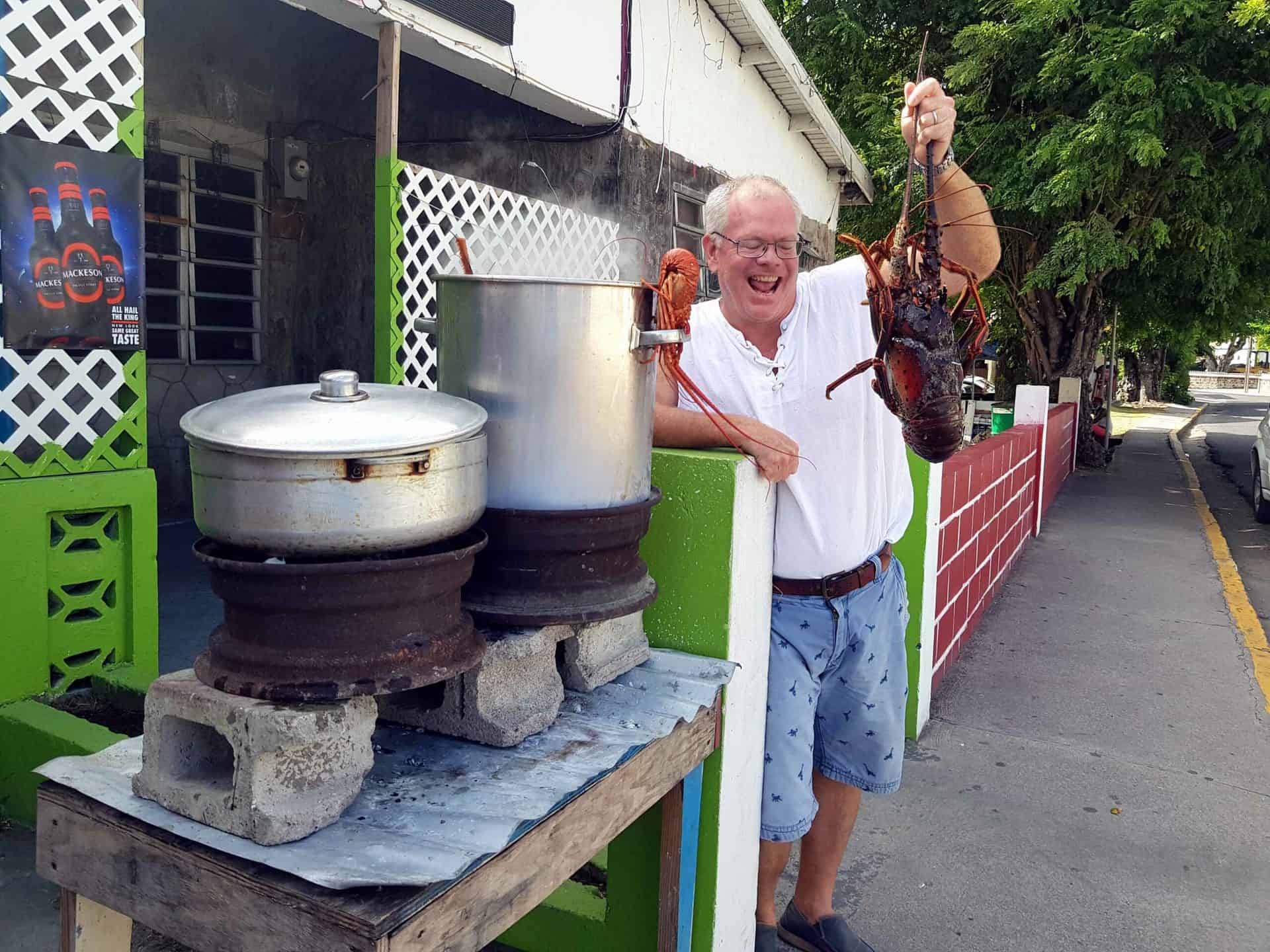 Richie with lobster